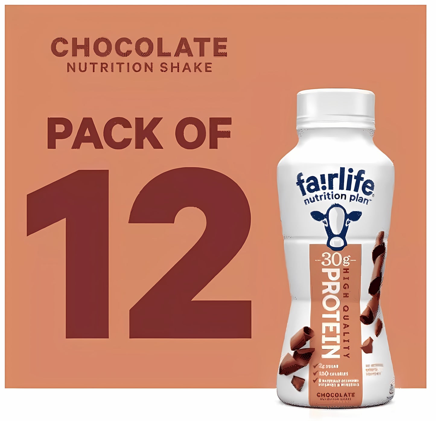 Fair Life Nutrition Plan High Protein Liquid Shake, 11.5 Fl Oz(Pack of 12)